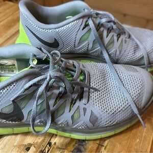 Nike Gray and Lime Green Sneakers